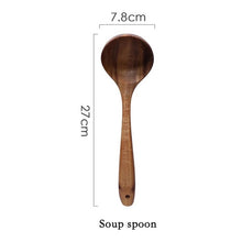 Load image into Gallery viewer, Teak Wooden Utensil Set