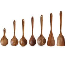 Load image into Gallery viewer, Teak Wooden Utensil Set
