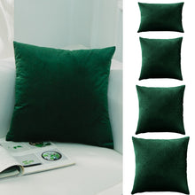 Load image into Gallery viewer, Emerald Velvet Throw Pillow Cover