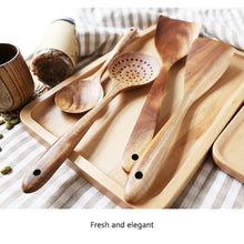 Load image into Gallery viewer, Teak Wooden Utensil Set
