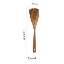 Load image into Gallery viewer, Teak Wooden Utensil Set
