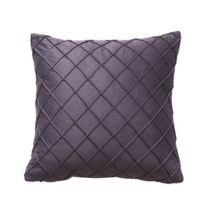 Velvet Diamond Geometric Throw Pillow Cover