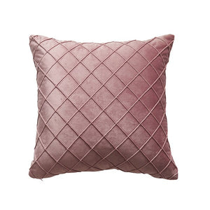 Velvet Diamond Geometric Throw Pillow Cover
