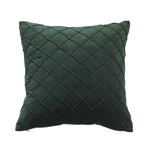 Velvet Diamond Geometric Throw Pillow Cover
